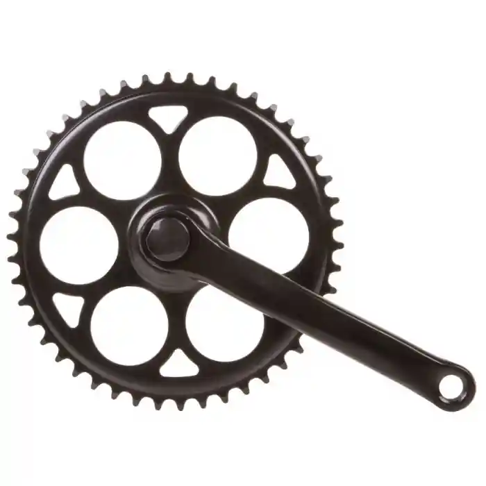 Angrenaj pedalier SXT Metal, brate 170mm, ax patrat, Negru, 44T Bestseller