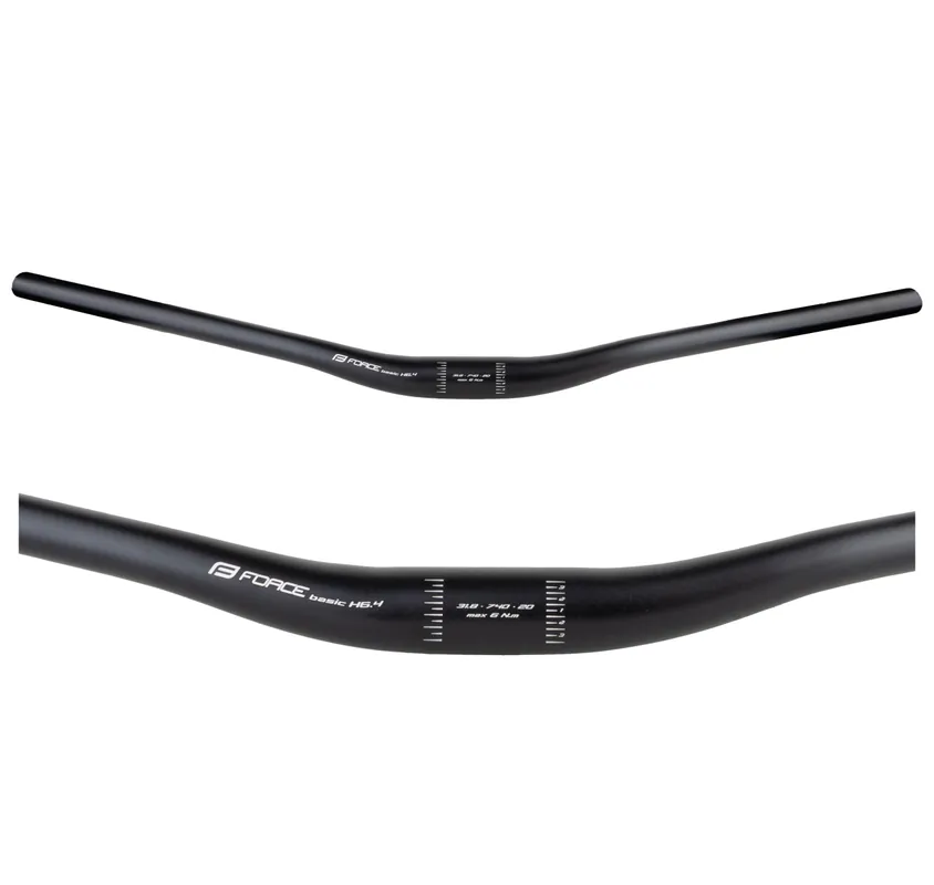 Ghidon Force Basic H6.4 rised 31.8/740mm AL Negru Mat Transport gratuit