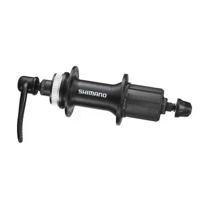 Super ofertă Butuc spate Shimano FH-RM35, 8/9 vit, 32H, OLD 135mm, ax 146mm, QR 168mm, Center Lock, Negru, Ambalat ind.
