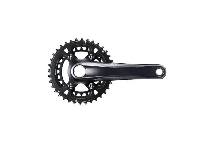 Angrenaj pedalier Shimano Deore XT FC-M8100-2 - Brat 175 Mm, 2 x 12 Viteze, 36-26T, Negru Premium
