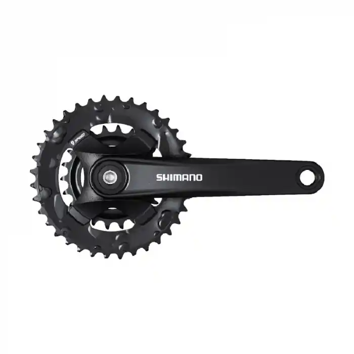 Ultima șansă Angrenaj pedalier Shimano FC-MT101-2, 2x9 vit, brate 175mm, fara CG, 36x22T