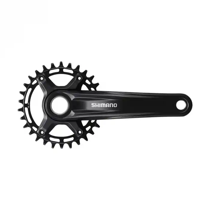 Ieftin Angrenaj pedalier Shimano Deore FC-MT510-1, 1x12 viteze, Hollowtech II, fara aparatoare lant, brate 170mm, fara BB, Negru, 30T