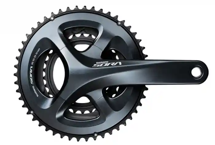 Retur gratuit Angrenaj pedalier Shimano Sora FC-R3030, 3x9 vit, brate 170mm, fara BB, 50x39x30T