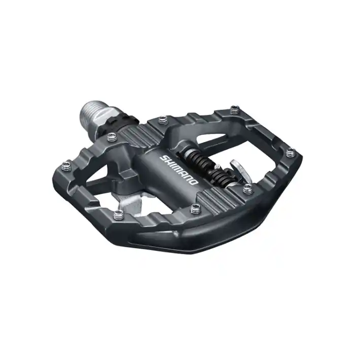 Pedale automate/platforma Shimano PD-EH500, SPD, placute SM-SH56, fara catadioptru, Gri Plată securizată
