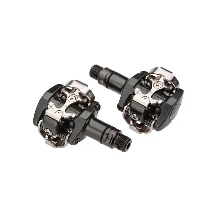 Pedale automate Shimano PD-M505-L, SPD, placute SM-SH51, fara catadioptru, Negru Expediere rapidă