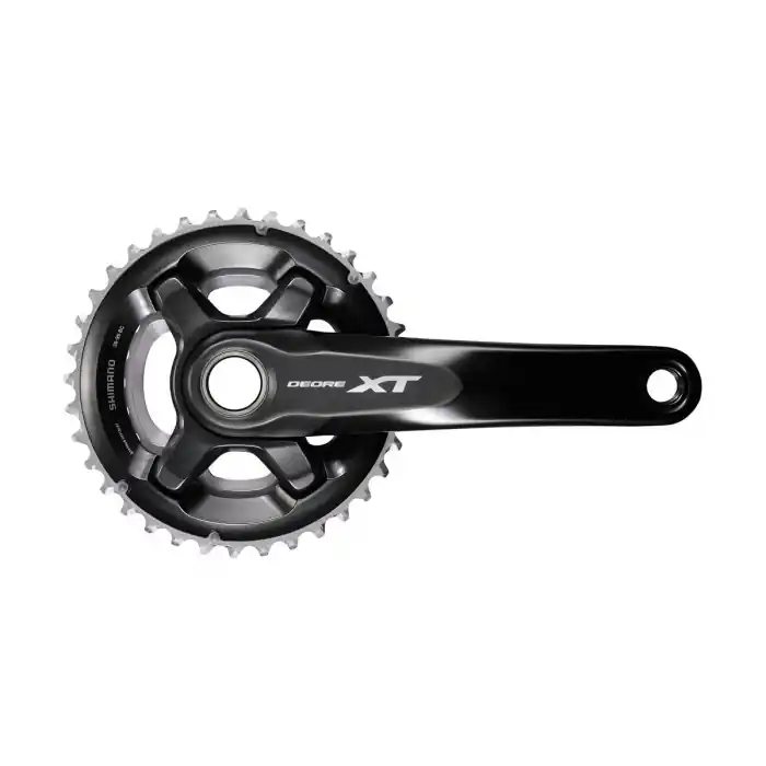 Angrenaj pedalier Shimano Deore XT FC-M8000-B2, 2x11 viteze, Hollowtech II, fara aparatoare lant, brate 175mm, fara BB, 36x26T Ofertă de sezon