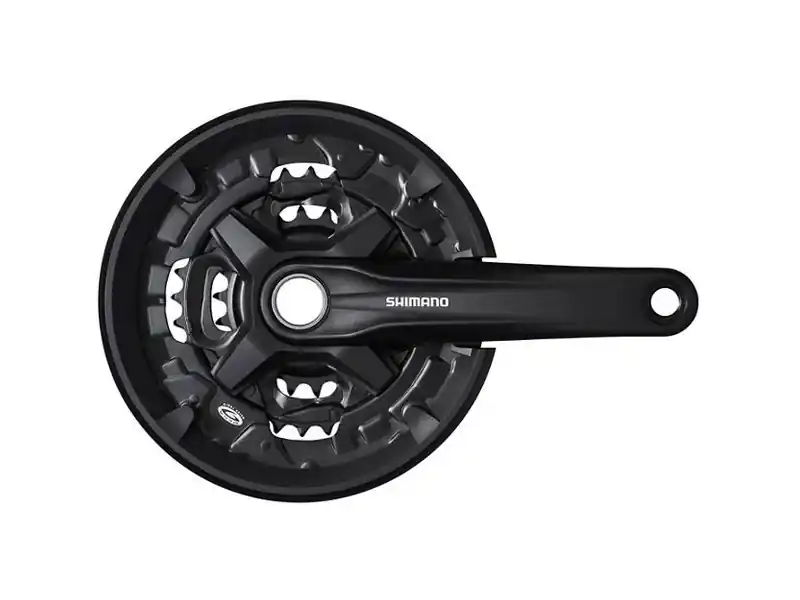 ANGRENAJ PEDALIER SHIMANO FC-MT210-3, PT. 9 VIT., BRAT 175MM, 44X32X22T, CG, 2-PCS FC, FARA BUTUC PEDALIER, NEGRU Nu rata