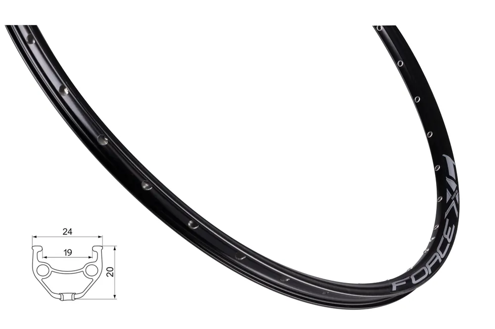 Disponibil imediat Janta Force XC Basic Disc 622x19 32h neagra