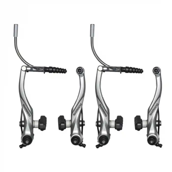 Livrare rapidă Frana V-Brake Shimano Alivio BR-T4000, set fata-spate, argintiu, neambalata, (ABRT4000RX14MS)