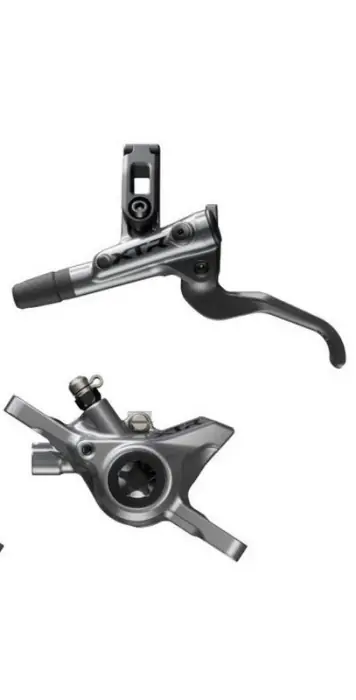 Frana pe disc set asamblat (J-Kit) Shimano XTR BL-M9200(L), BR-M9200 (F), fara adaptor, placute Resin (fara radiator), cu insertie, conducta 1000mm (SM-BH90 negru) Cel mai vândut