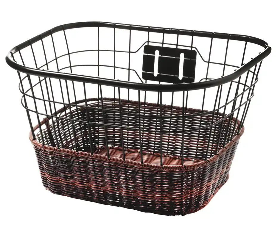 Cos Bicicleta Fier 38x38x22cm Negru Disponibil imediat