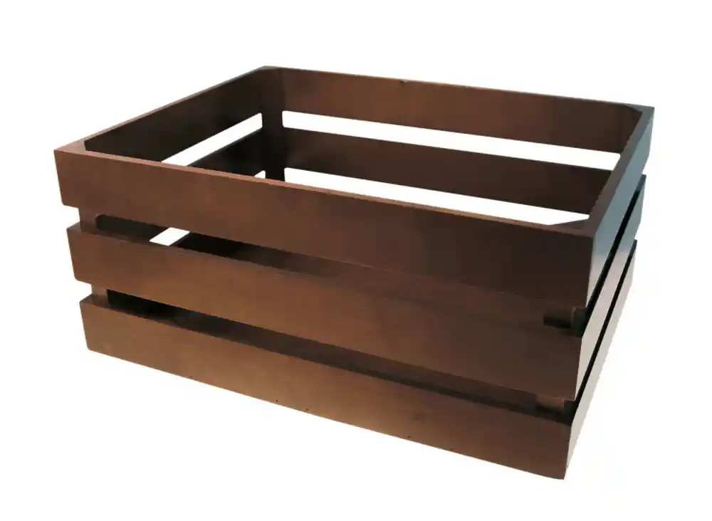 Plată securizată Cos Bicicleta Lemn 43x33x19cm Maro