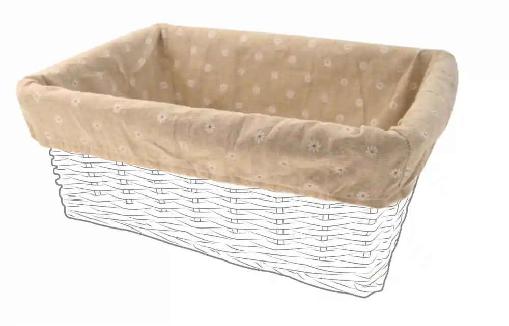 Transport gratuit Husa Panza 43x33x19cm Crem/Flori