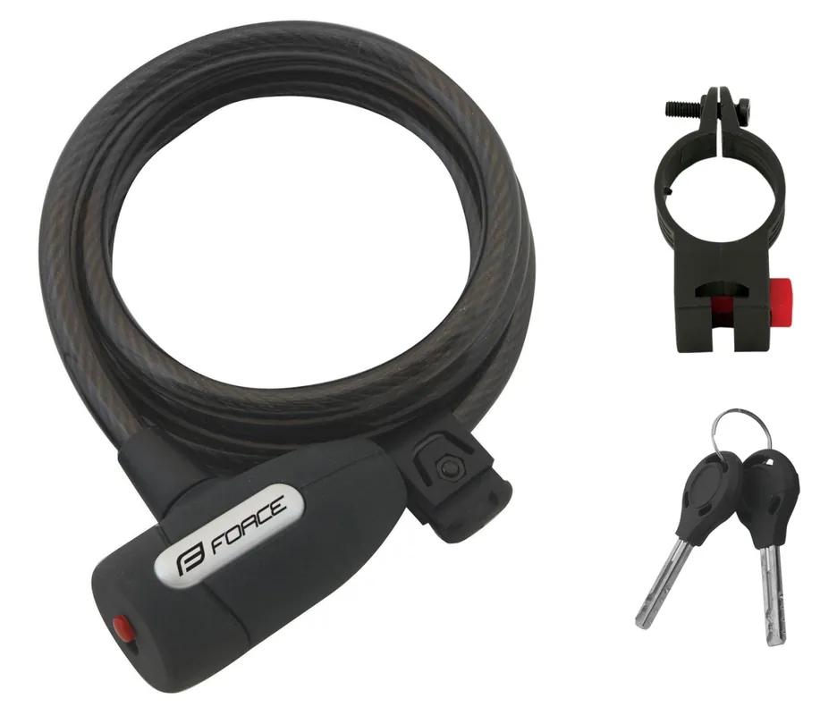 Super ofertă Antifurt cu cheie Force F Lux 150cm/10mm negru
