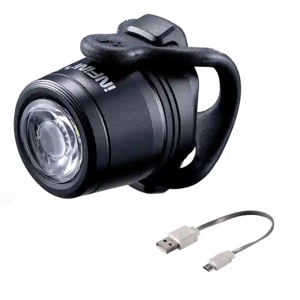 Chilipir Far Mini Luxo RMS, culoare negru, 3 functii, incarcare usb