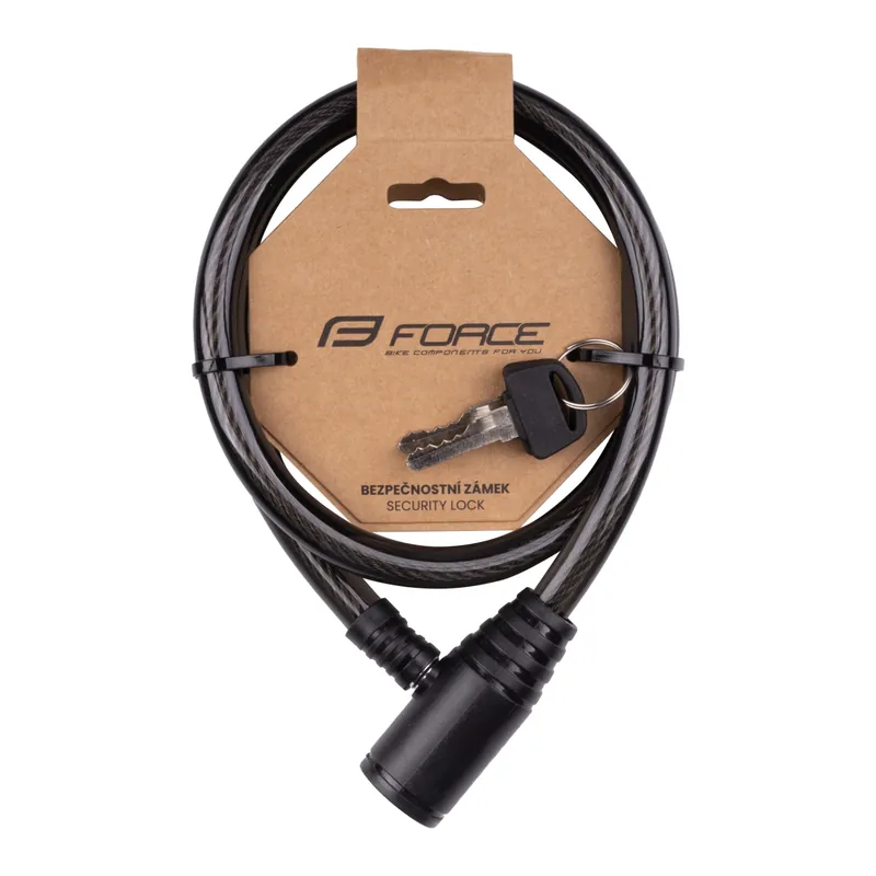 Antifurt spiralat Force Eco 800/12mm negru Reducere