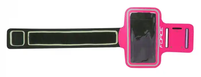 Husa telefon pentru alergare, prindere pe brat Force Run Roz Ofertă de sezon
