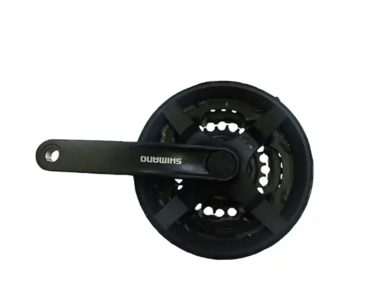 Angrenaj pedalier Shimano Tourney FC-TY301, 42X34X24T, brat 170mm, pt. 6/7/8 viteze, pe spate, cu CG, compatibil chaincase, culoare negru Vezi acum