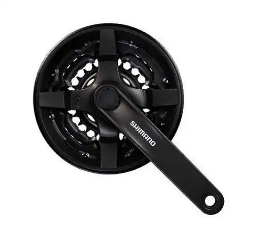 Angrenaj Pedalier Shimano Tourney Fc-Ty301, 48X38X28T, Brat 170Mm, Pt. 6/7/8 Vit. Pe Spate, Cu Cg, Compatibil Chaincase, Negru, Vrac Cumpără acum