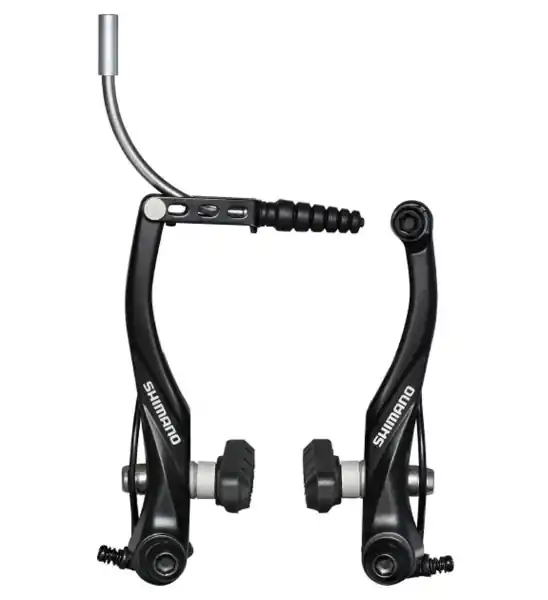 Retur ușor Frana V-Brake Shimano Alivio Br-T4000, Fata, X-Type (Saiba Subtire In Exterior), Saboti S65T, Suruburi 16.0Mm, Tube 90D, Negru, Ambalat Ind.