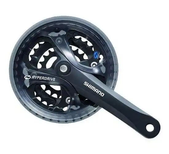 Angrenaj Pedalier Shimano Acera Fc-M361-L, 42X32X22T, Brat 175Mm, Pt. 8/7 Vit. Pe Spate, Cu Cg, Compatibil Chaincase, Negru, Ambalat Ind. Doar azi