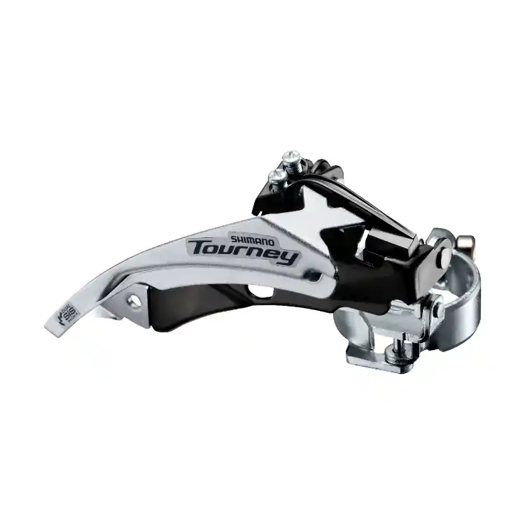 Doar azi Schimbator Fata Shimano Tourney Fd-Ty500-Ts6, Triplu, Pt. 6/7 Vit. Pe Spate, Top Swing, Tragere Dubla, Colier 34.9Mm (Incl. Adaptor 31.8Mm & 28.6Mm), Unghi Cs 66-69, For 42T, Chainline 47.5/50Mm, Amba