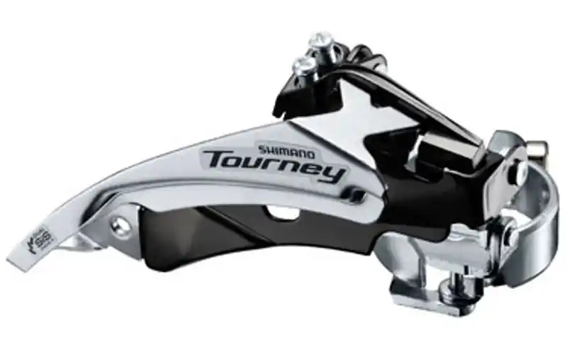 Preț redus Schimbator fata Shimano Tourney Fd-Ty510-Ts6, triplu, Pt. 6/7 Vit. Pe Spate, Top Swing, Tragere Dubla, Colier 34.9Mm (Incl. Adaptor 31.8Mm & 28.6Mm), Unghi Cs 66-69, Pt. 48T, Chainline 47.5/50Mm, Amba