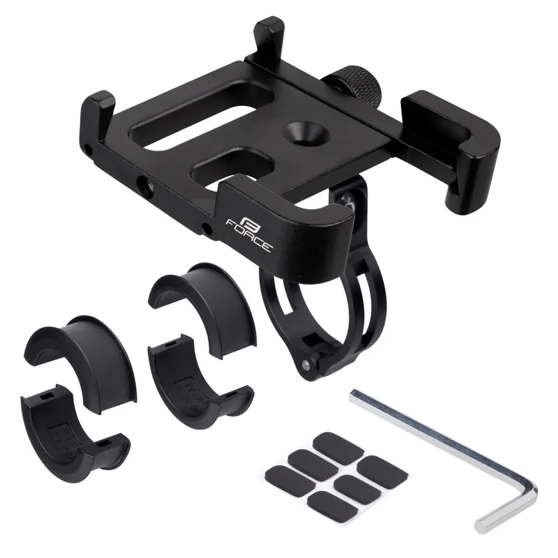 Reducere Suport telefon cu prindere pe ghidon Force Relo, reglabil, Negru
