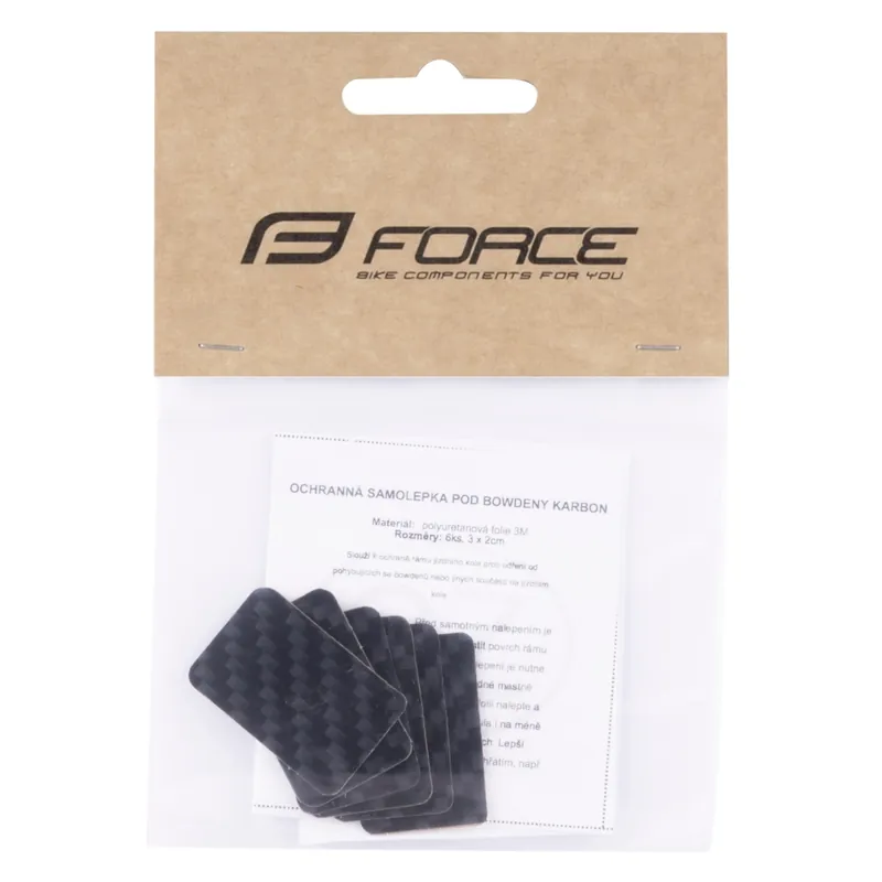 Protectii Cadru Force pentru Cabluri, Set 6 bucati, Carbon look Ultima șansă