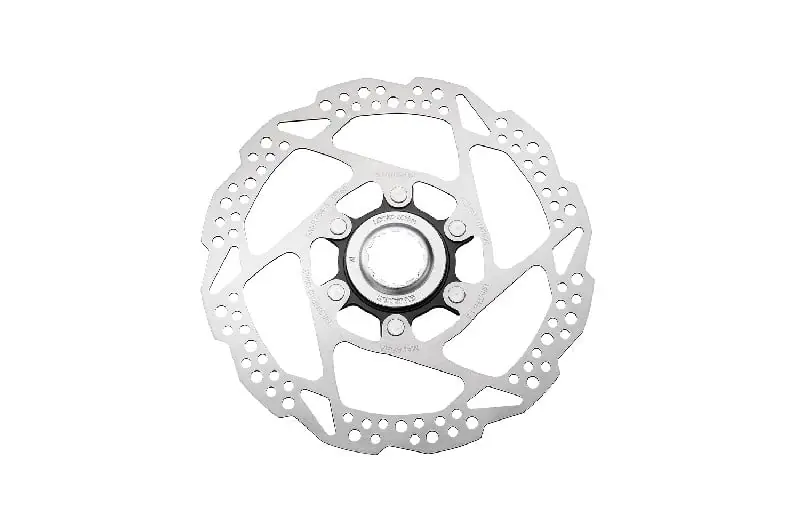 Calitate înaltă Rotor pentru frana pe disc Shimano SM-RT54-S, 160mm, cu piulita center lock (canal extern, negru), pentru placute resin