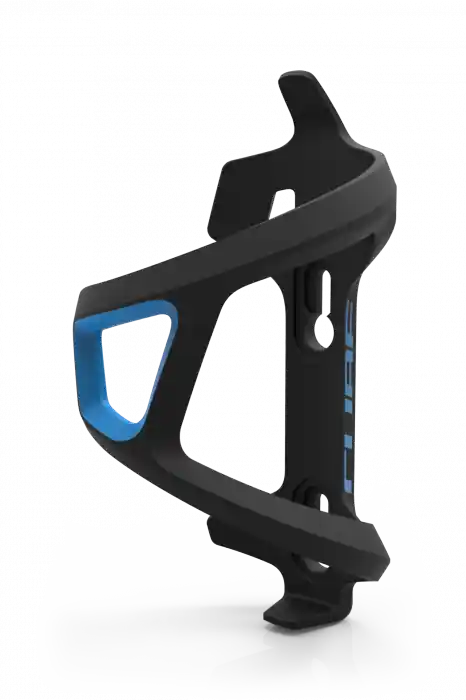 Suport bidon Cube Bottle Cage HPP Left-Hand Sidecage, Negru/Albastru Ieftin
