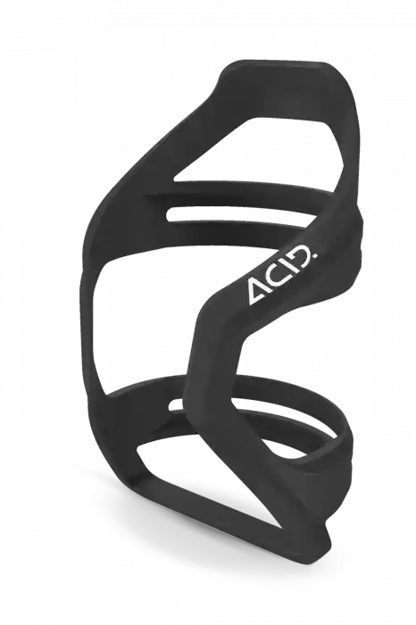 Suport Bidon Acid Universal Bottle Cage Black White Lichidare de stoc