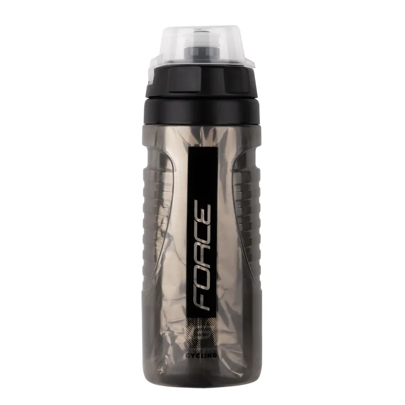 Bidon Force Warm 0.5l termo transparent/negru Premium