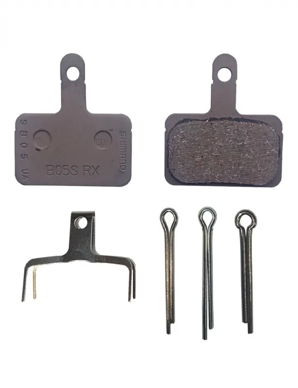 Cumpărături sigure Placute de frana Shimano B05S resin cu arc, 3 tipuri de split pin