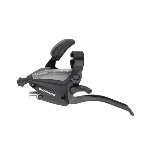Maneta schimbator/frana Shimano ST-EF500-l, montaj stanga, 3 viteze, 4 degete, pentru V-Brake, cablu 1800mm, culoare negru Disponibil imediat