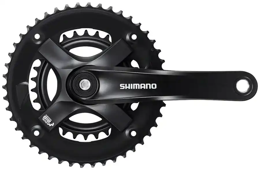 Angrenaj pedalier Shimano Tourney FC-TY501-2, 46*30T, brat 170mm, pentru 7/8 viteze , pe spate, fara cg. include suruburi Nu rata