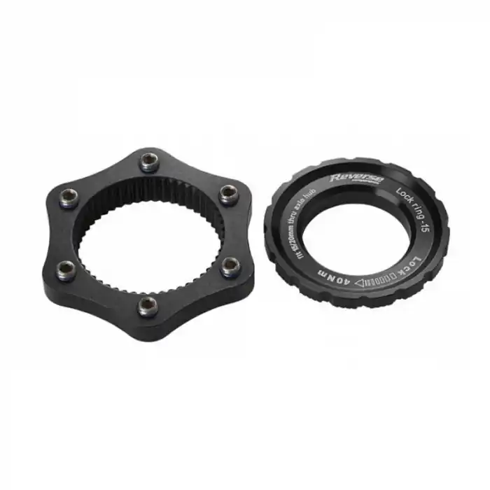 Adaptor centerlock Reverse negru Livrare gratuită
