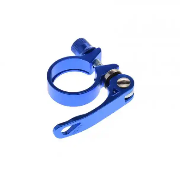 Colier tija sa, prindere rapida, 31.8mm, culoare albastru, din aluminiu Calitate înaltă