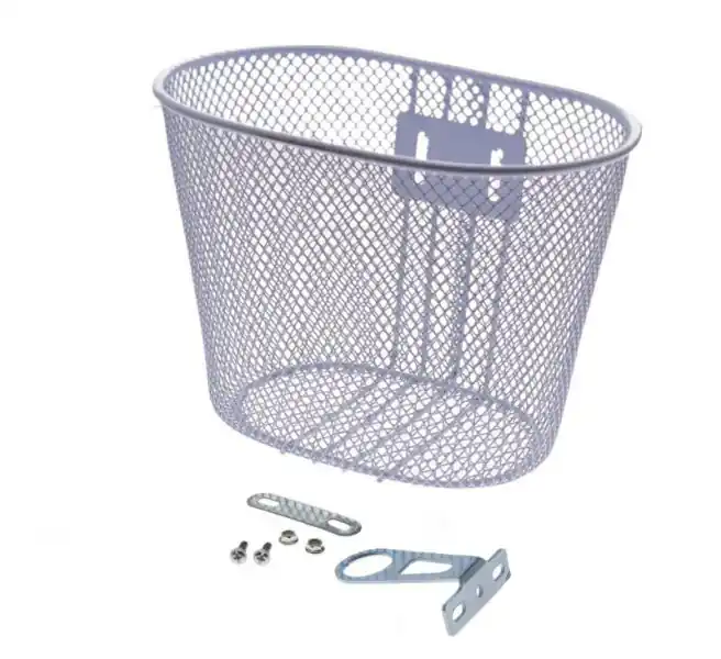 Cos fata biciclete copii, culoare alb, 25x17x15 cm Ofertă exclusivă