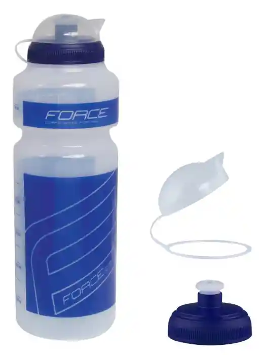 Plată sigură Bidon apa Force "F" 750ml transparent/albastru