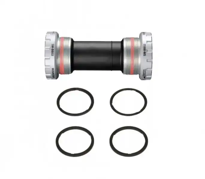 Nu rata Monobloc cu rulmenti Hollowtech II, 1,37 x 24 TR/L BSA68/73, SM-BB52, rulmenti sigilati, corp din plastic, soclu 68/73, distantiere incluse