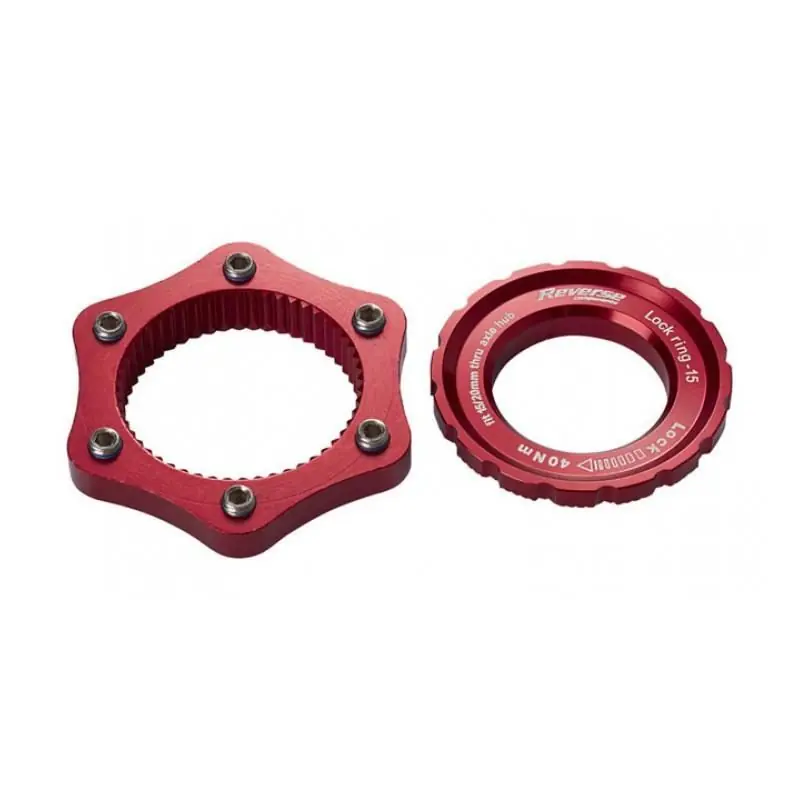 Adaptor centerlock Reverse rosu Preferatul clienților