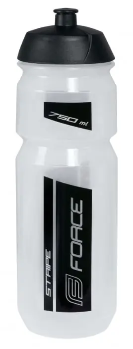 Bidon apa Force Stripe 0.75l transparent/negru Vezi acum