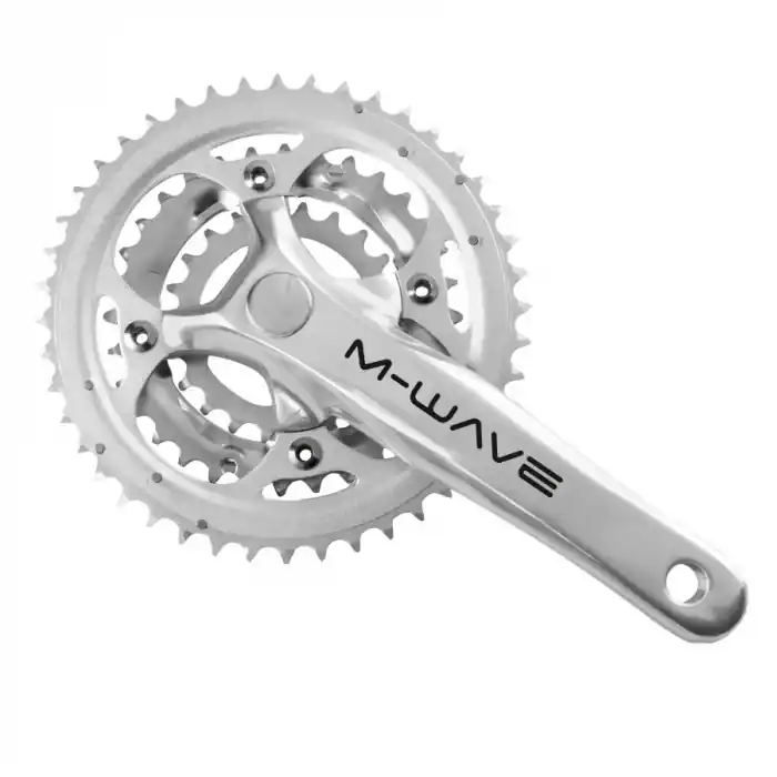 Angrenaj Pedalier M-WAVE 22/32/44T Silver 8/9v Patrat Bestseller