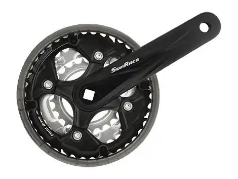 Calitate înaltă Angrenaj Pedalier SUNRACE FCM500 42/34/24T- 7/8v Negru 170 mm