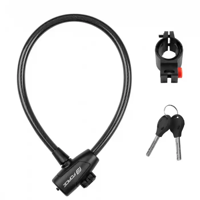 Livrare gratuită Lacat Force Strong 60cm/12mm cu suport negru