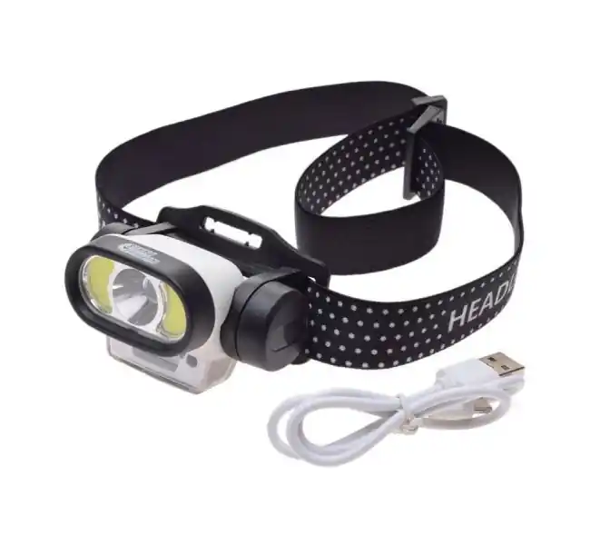 Lanterna frontala, reincarcabila USB-C, 5 moduri de iluminare, 80x46mm Reducere specială