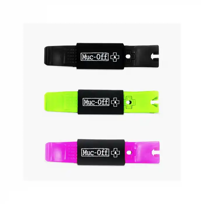 Leviere Muc-Off Rim Stix Tyre Levers Negru/Verde/Roz - Set 24 Buc. Ieftin