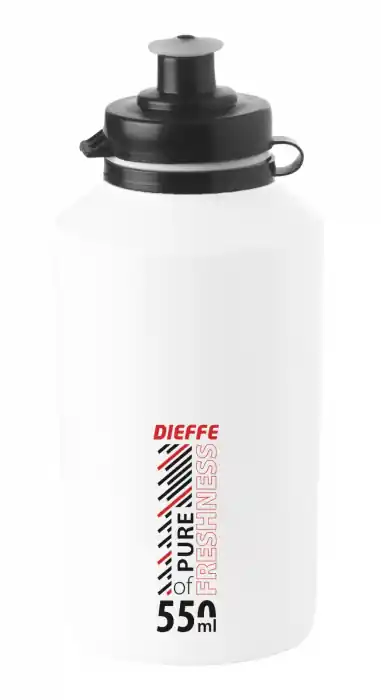 Premium Bidon Dieffe Di-Clip 500ml Alb/Negru/Rosu