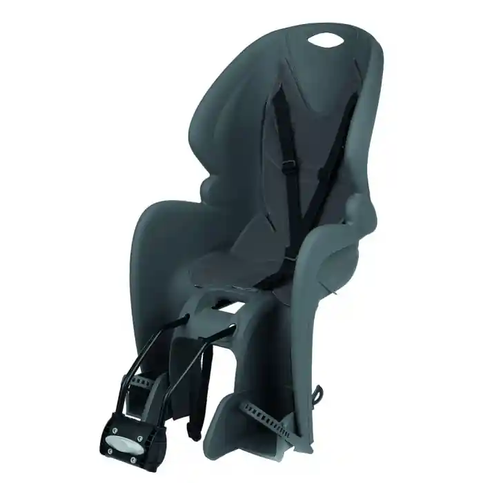 Reducere specială Scaun copii pentru bicicleta Dieffe Bikey Cool ELM, de spate, prindere pe portbagaj, Albastru/Galben